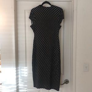 Unique Vintage - Polka dot Body-con Dress - Size L
